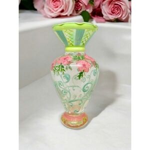 Vintage Tracy Porter "Gwendolyn" Hand Painted Glass Bud Vase